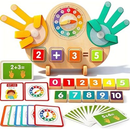 Toddler Learning Toys for 3+,Montessori Preschool Educational Learning Activities Counting & Number Blocks Toys Math Games Easter Basket Stuffers Gifts for Girl Boys