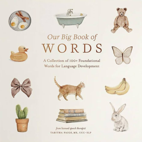 Our Big Book of First Words: A Collection of 100+ Foundational Words for Language Development (Tabitha Paige Children's Book Series)