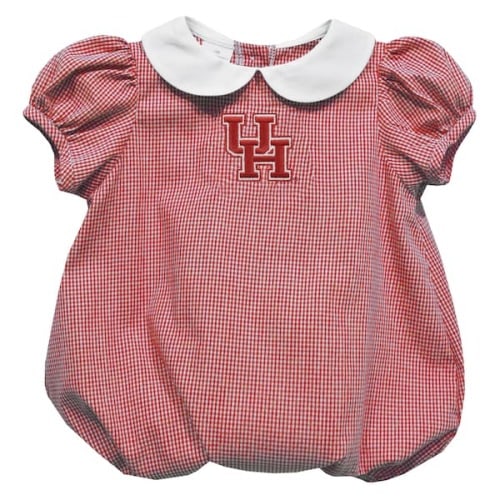 Houston Cougars Vive La Fete Girls Infant Puffy Bubble Dress - Red