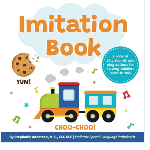 Imitation Book: Interactive & Fun Learn to Talk Board Book For Toddlers Ages 0-4, Written by a Speech Therapist