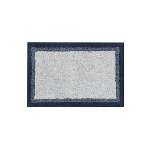 20"x30" Salem Cotton Tufted Bath Rug Navy: Madison Park, Machine Washable, Latex Backing, Transitional Style