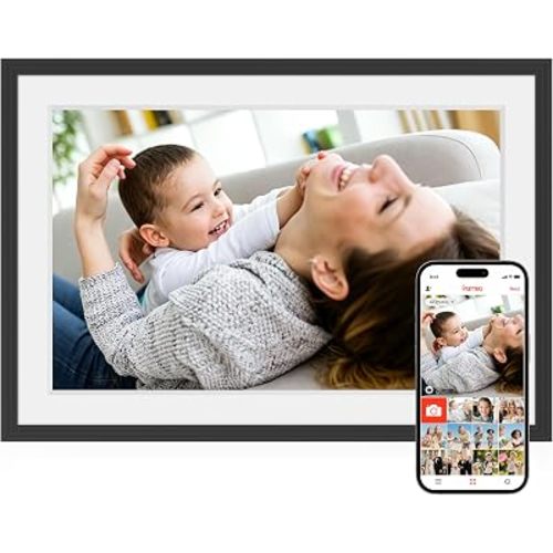 Frameo Digital Picture Frame, 10.1'' Digital Photo Frame WiFi, 32GB Memory