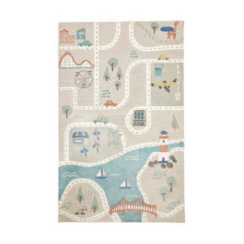 3-D Activity Town Play Rug