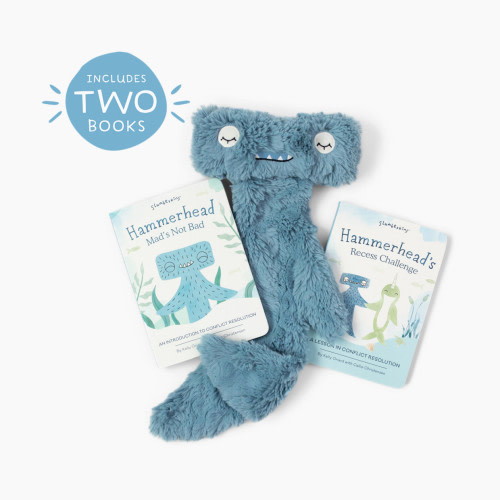 Slumberkins, Inc. Plush Snuggler & Book Bundle - Hammerhead's Conflict Resolution