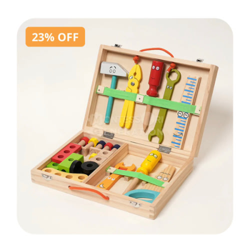 Montessori tool set - 3+ year olds - Eco-friendly