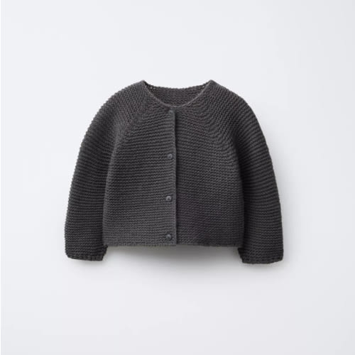 CHUNKY KNIT CARDIGAN - Grayish | ZARA United States