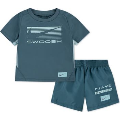 Dri-FIT Logo Graphic T-Shirt & Shorts Set, 12M