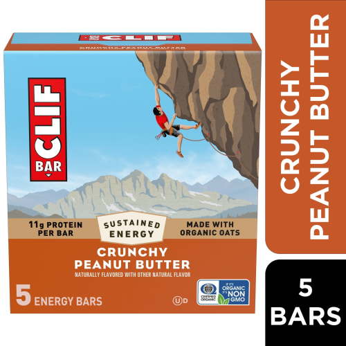 Clif Bar Energy Bars Crunchy Peanut Butter 5 Pack