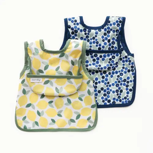 Baby Bib Set–Lemons / Toddler (Over 35lbs)