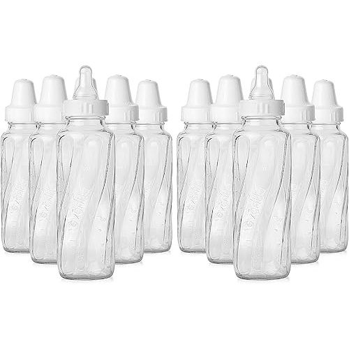 Evenflo Feeding Classic Glass Bottle, Twist Bottles, 8 Oz, 2-Pack of 6 Bottles