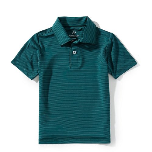 Class Club Little Boys Micro Stripe Synthetic Polo Shirt