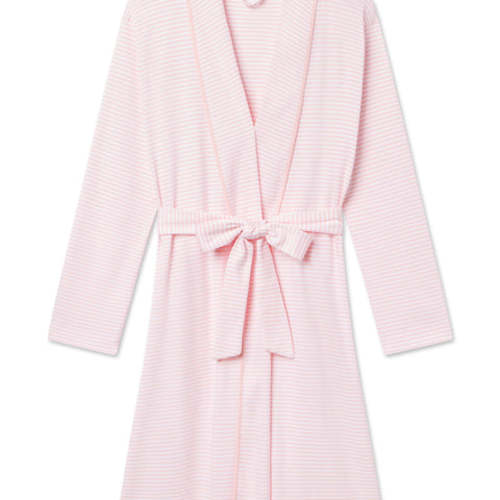 LAKE | Women | Pima Cotton Pajamas | English Rose Stripe Robe