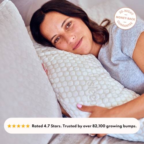 Sleepybelly Pregnancy Pillow - Linen (nude pink)