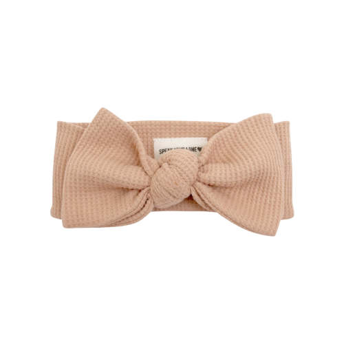 Organic Waffle Knot Bow, Tan