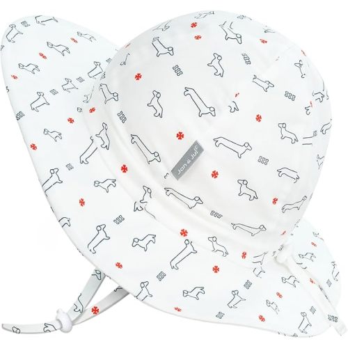 JAN & JUL Adjustable Cotton Floppy Sun Hat with 50+ UPF Protection for Boys