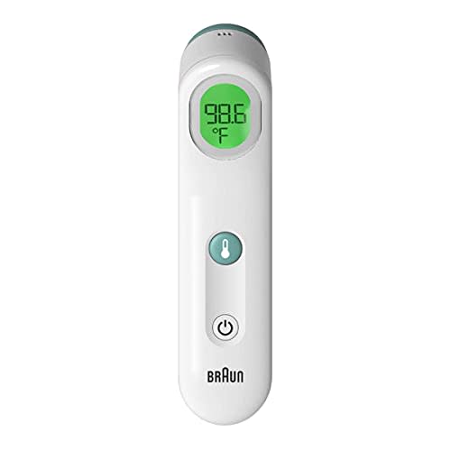 Braun Sensian Contact 5 Forehead Thermometer | Gentle Digital Thermometer for Adults and All Ages with Professional Accuracy and Color Coded Guidance
