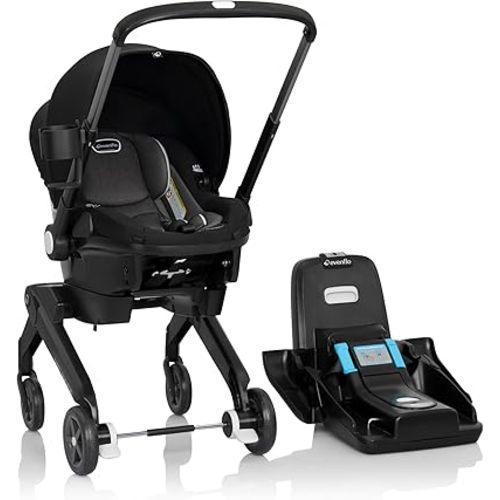 Evenflo Shyft DualRide Infant Car Seat and Stroller Combo - Beaufort Black