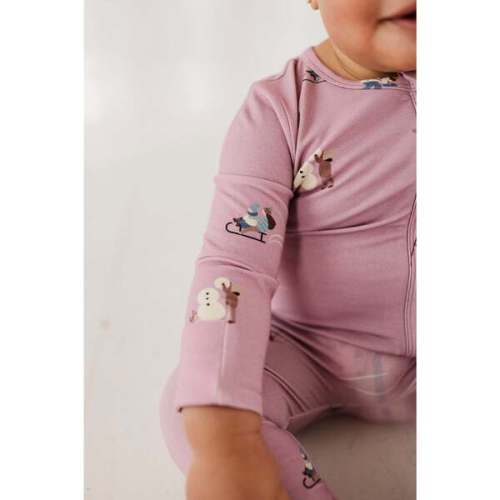 Footie Romper Ski in Mauve - Babysprouts | Maisonette