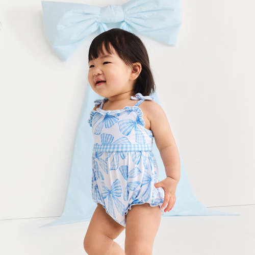 Edda Sleeveless Bow Bubble Romper