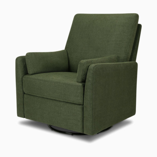 Ethan Swivel Recliner - Performance Forest Green Linen