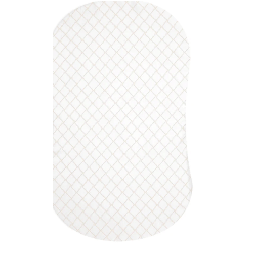 HALO - BassiNest Fitted Sheet 100% Cotton | Nautical Net - cream/gray