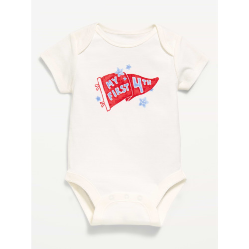 Short-Sleeve Unisex Graphic Bodysuit for Baby
