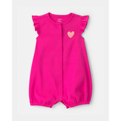 Baby Girl Swan Polka Dot Sleeveless Romper - Blue | Carter’s Oshkosh Canada