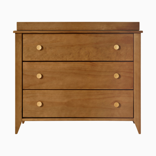 babyletto Sprout 3-Drawer Changer Dresser with Removable Changing Tray - Chestnut / Natural