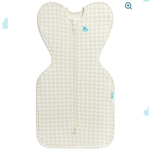 Swaddle Up™ 1.0 TOG Cotton Tan Houndstooth