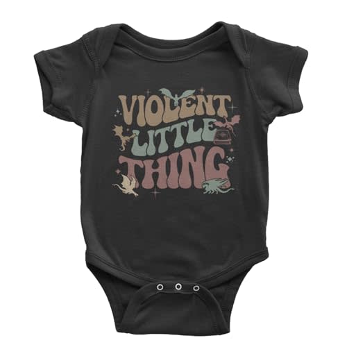 Violent Little Thing Dragon Infant One-Piece Bodysuit, Soft Cotton