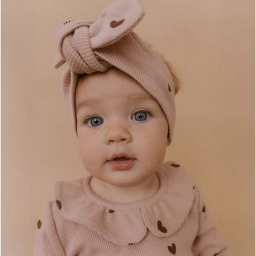 Organic Ruffle Onesie & Pants Set, Hearts - Makemake Organics | Maisonette