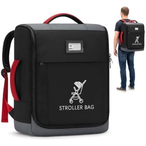 RAINSMORE Stroller Travel Bag for Airplane Gate Check Backpack