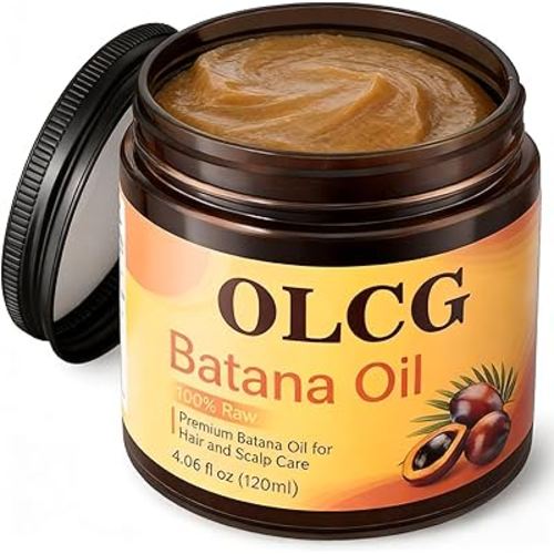 100% Raw Batana Oil for Hair Growth - Pure Batana Oil Paste, Enhances Thickness & Shine, Reduces Breakage and Hair Loss, Nourishment For All Types - 4.06 fl oz（120ml）