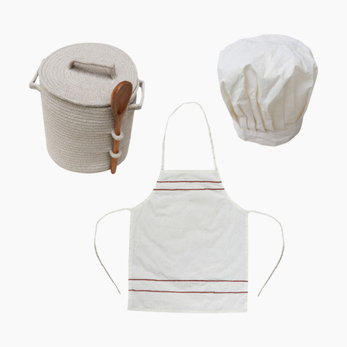 Lorena Canals Play Basket Little Chef - Natural, 8" X 8"