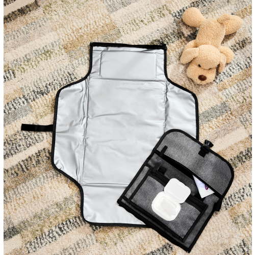 Parent's Choice Portable Changing Pad, Gray, 41.5" x 21.3"