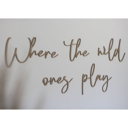 Where the Wild Ones Play Plywood Words Sign for Wall Art - Etsy