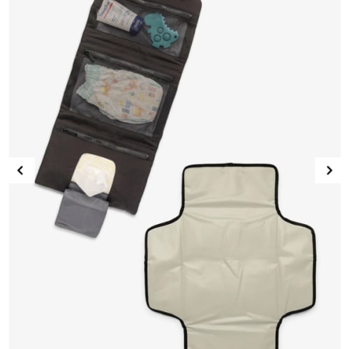 Diaper Changing Pad Organizer - BLACK