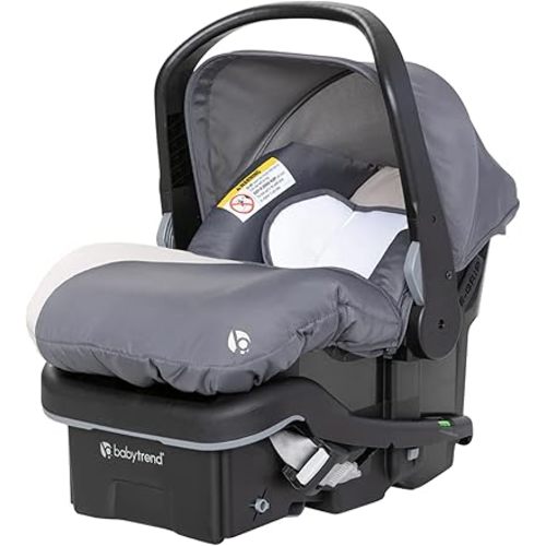 Baby Trend EZ Lift 35 Plus Ergonomic Lightweight Rear Facing Infant Car Seat with Multi-Position Base and Cozy Cover, Magnolia Gray