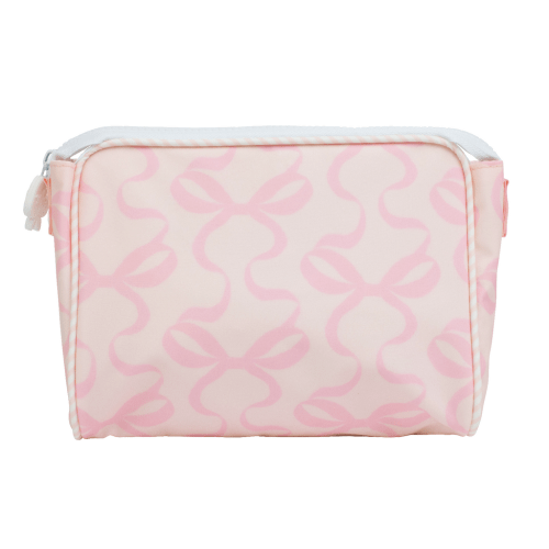The Go Bag in Bows on Pink