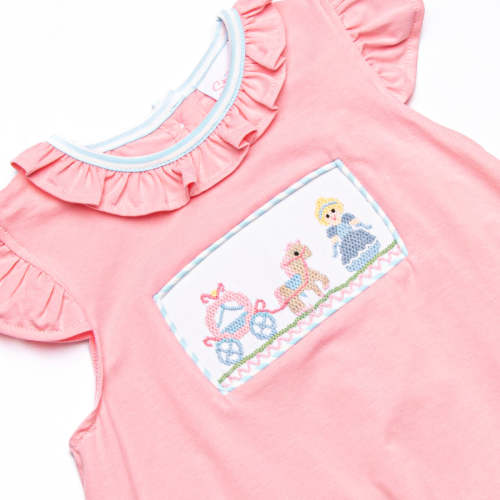 Carriage Ride Smocked Bubble, Pink – Stitchy Fish