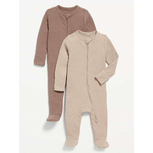 Sleep & Play 2-Way-Zip Footed One-Piece 2-Pack for Baby