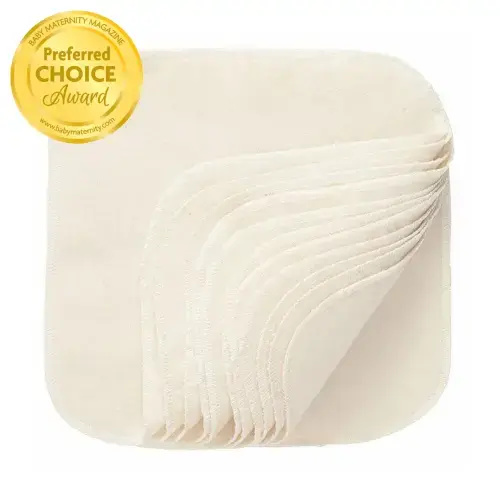 Natural Cotton Washable Baby Wipes - 12 Per Package – NuAngel, Inc.
