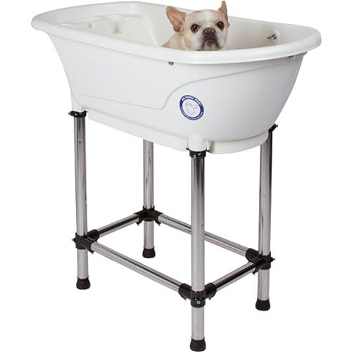 Flying Pig™ Pet Dog Cat Portable Bath Tub (White, 37.5"x19.5"x35.5")