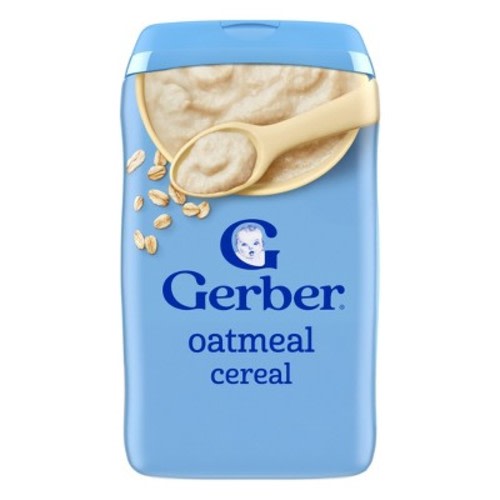 Gerber Non-GMO Baby Food Stage 1 Single Grain Oatmeal Baby Cereal - 16oz: Kosher, Cholesterol Free, Fat Free