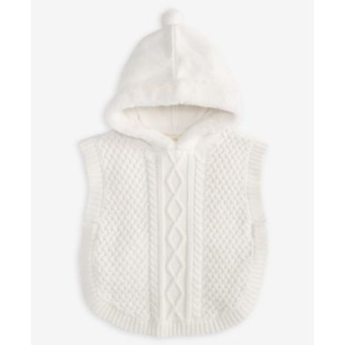 Baby Girls Cable-Knit Poncho, Macy's Exclusive