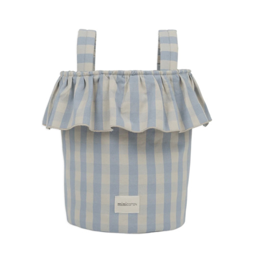 Basket Vichy - Blue + Sand - PRE ORDER · Minicoton