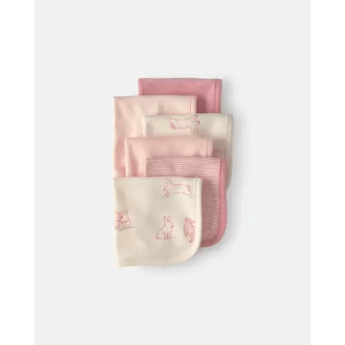 Baby Girl 6-Pack Bunny Terry Washcloths - Pink | Carter's