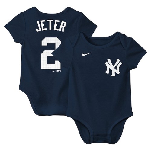 Derek Jeter New York Yankees Nike Newborn & Infant Fuse Name & Number Bodysuit - Navy