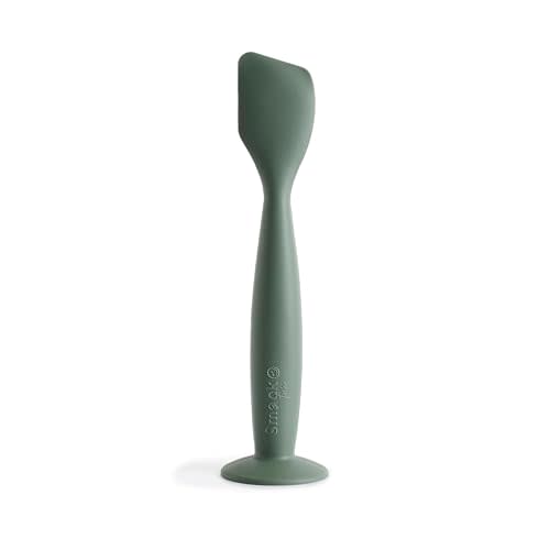 Smack Fun Diaper Cream Applicator Soft Silicone with Suction Base | Diaper rash cream spatula | Diaper Bag Essentials (Evergreen)