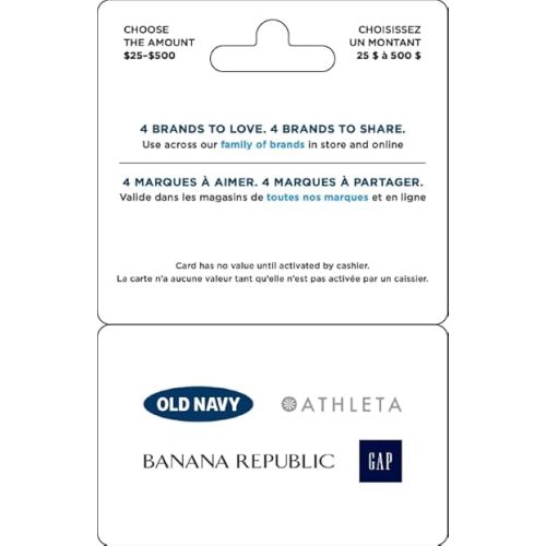 Gap Options Physical Gift Card - $50